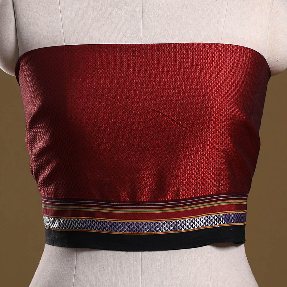 Khun weave cotton blouse piece 67 - handcrafted