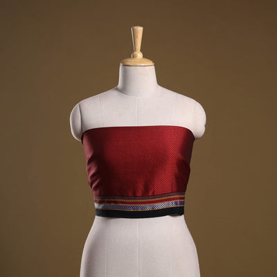 Khun weave cotton blouse piece 67 - handcrafted