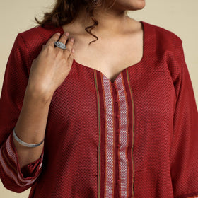 Buy Khun Weave Cotton Straight Kurta for Women
