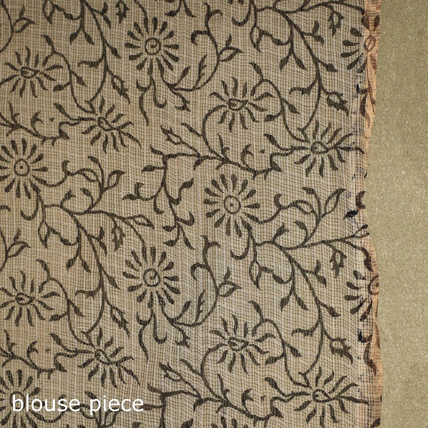 Red - kota doria cotton bagru saree 14 - handcrafted