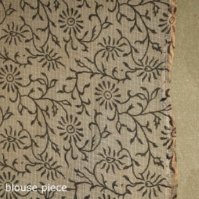 Red - kota doria cotton bagru saree 14 - handcrafted