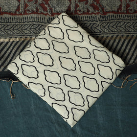 Red - kota doria cotton hand block bagru print 3pc