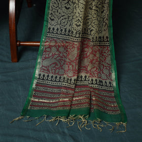 Kota doria cotton hand block bagru print 3pc unstitched