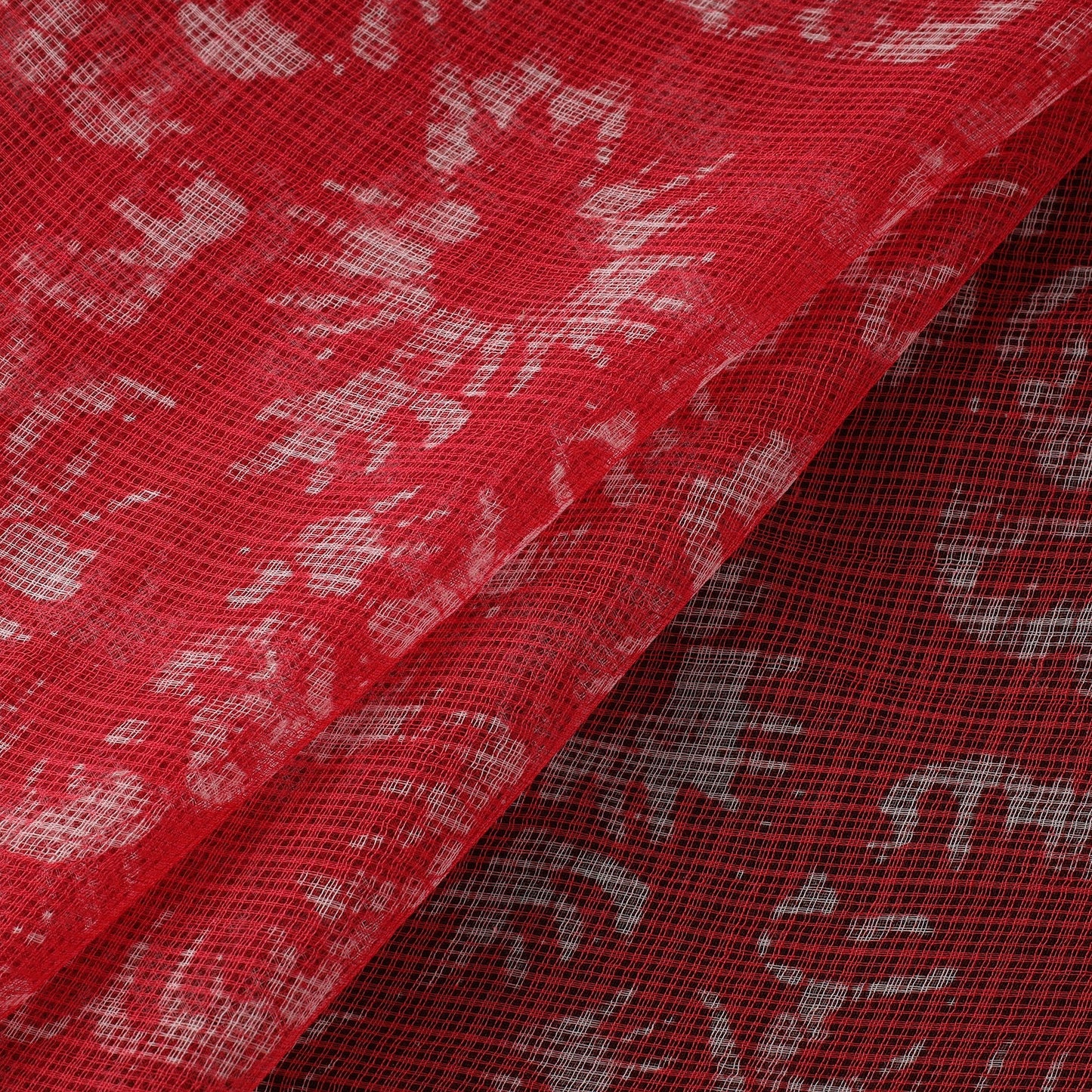 Kota doria cotton hand block batik print fabric 02