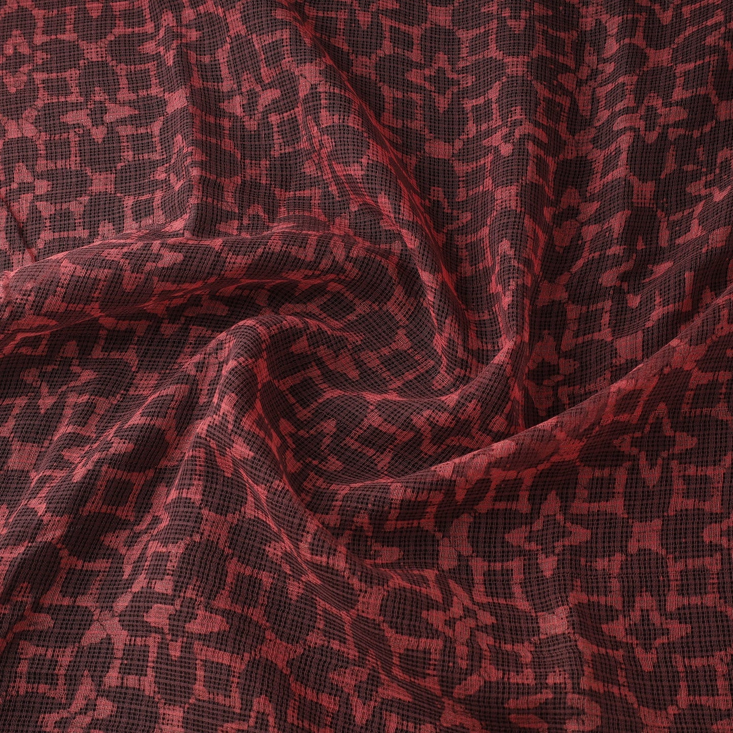 Kota doria cotton hand block batik print fabric 06
