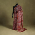 Red - kota doria cotton sanganeri saree 07 - handcrafted