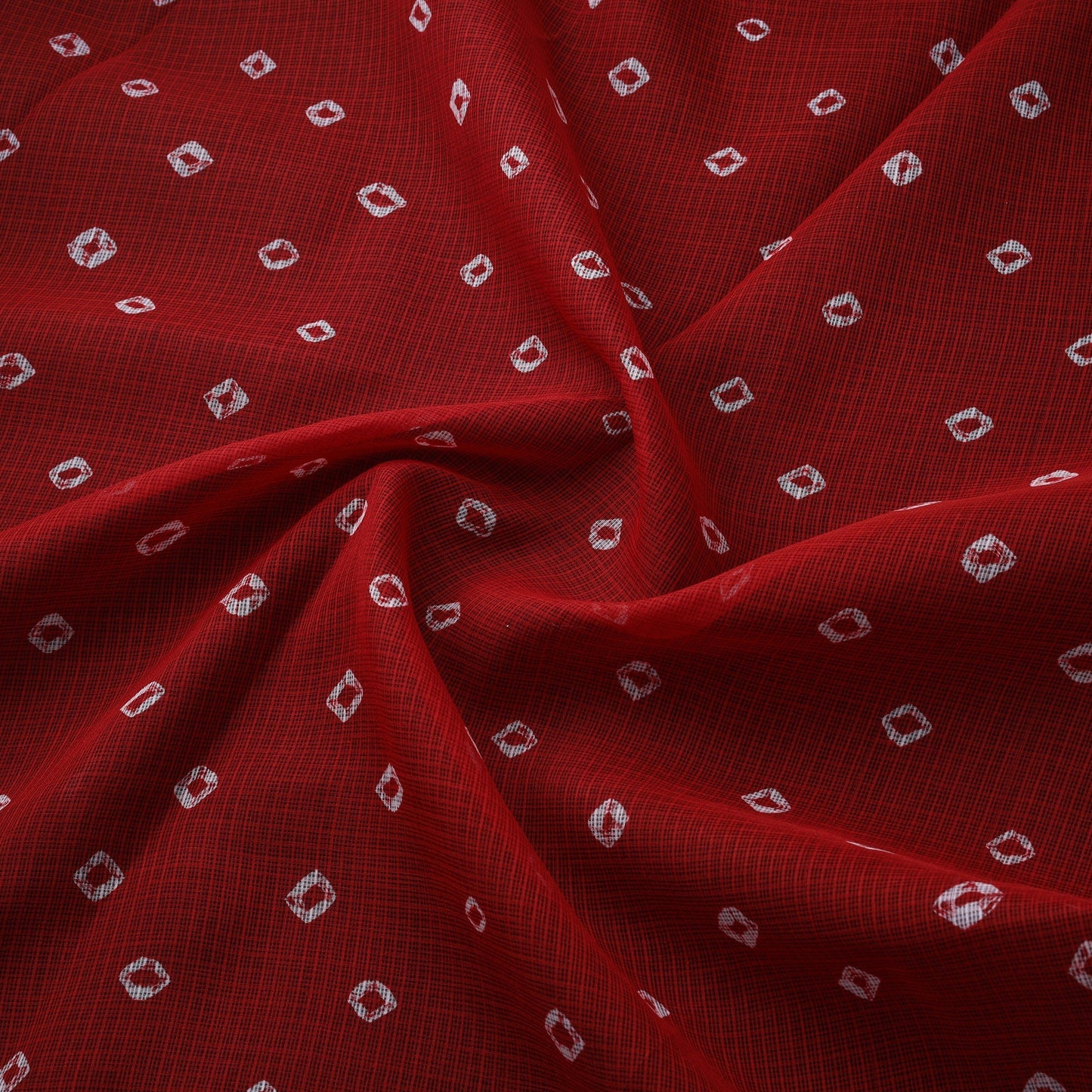 Kota doria cotton tie-dye bandhani fabric 06 - handcrafted