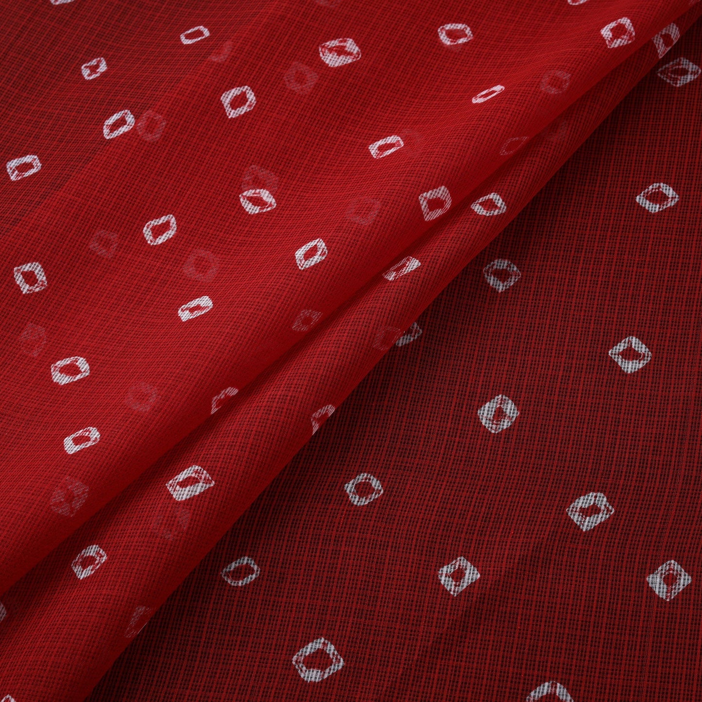 Kota doria cotton tie-dye bandhani fabric 06 - handcrafted