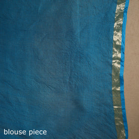 Red - kota doria silk tie-dye shibori saree 12 - handcrafted