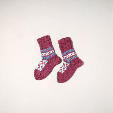 Red - kullu karishma hand knitted angora x merino wool