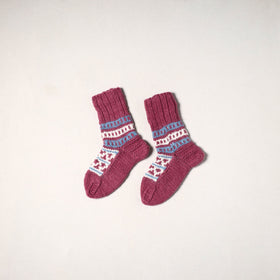 Red - kullu karishma hand knitted angora x merino wool