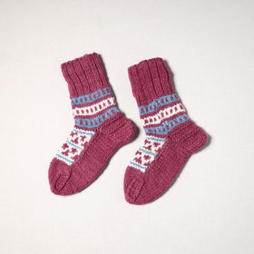 Red - kullu karishma hand knitted angora x merino wool