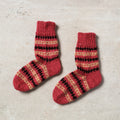  Red Kumaun Hand Knitted Woolen Socks - Kids