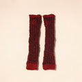 Red Kumaun Hand Knitted Woollen Hand Warmer