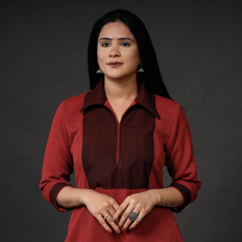 Buy Kumaun Handwoven Merino Woolen Long Kurti Online at iTokri,com