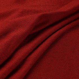 Red Kumaun Handwoven Merino Woollen Fabric