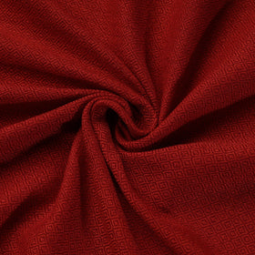Red Kumaun Handwoven Merino Woollen Fabric