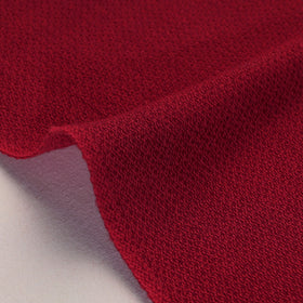 Red - Kumaun Handwoven Merino Woollen Fabric 12