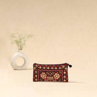 Kutch ahir hand embroidered clutch purse 03 - handcrafted