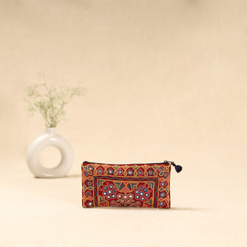 Kutch ahir hand embroidered clutch purse 09 - handcrafted