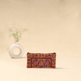 Kutch ahir hand embroidered clutch purse 09 - handcrafted