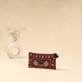 Kutch ahir hand embroidered clutch purse 10 - handcrafted