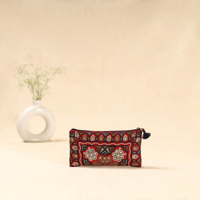 Kutch ahir hand embroidered clutch purse 10 - handcrafted