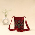 Kutch ahir hand embroidered sling bag 32 - handcrafted