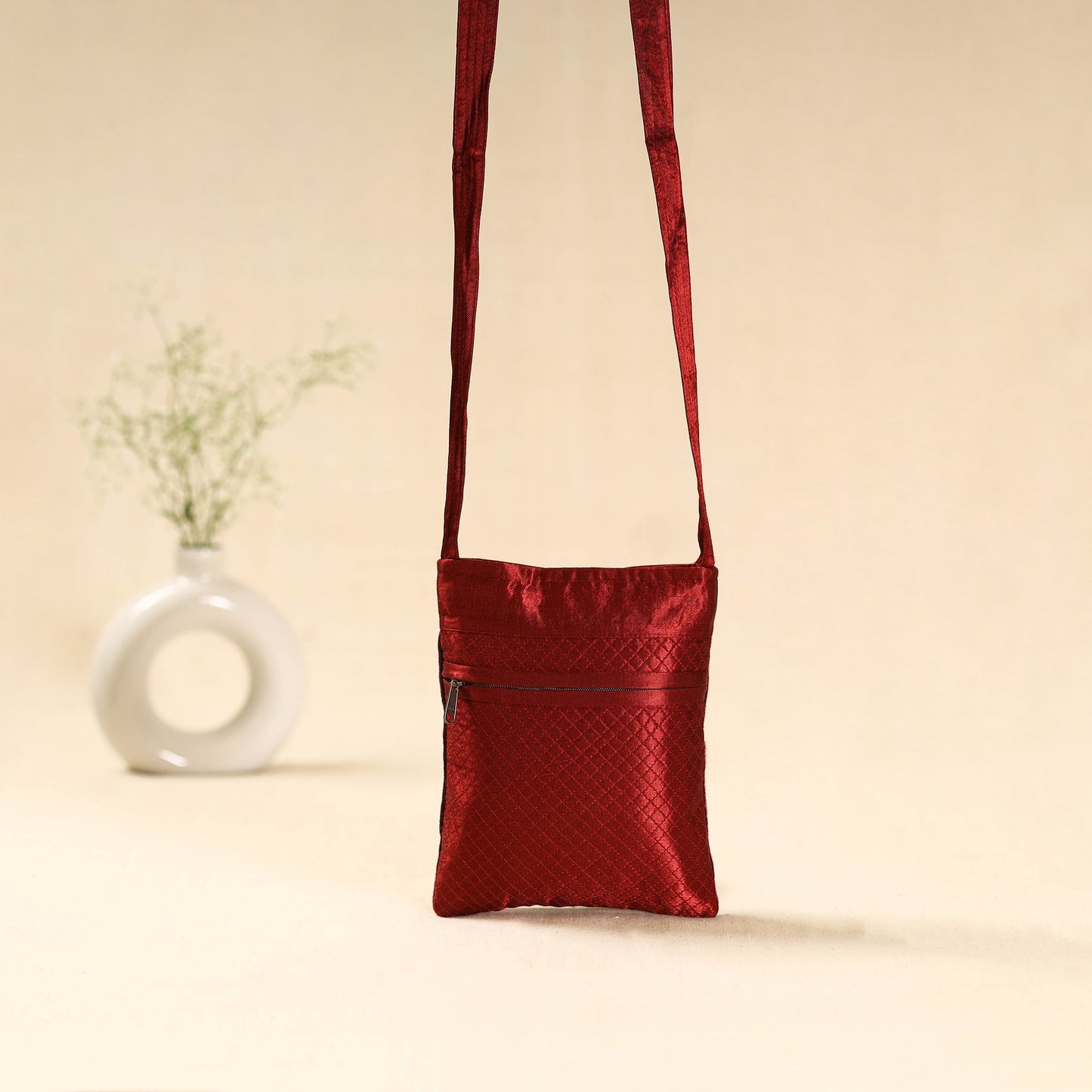 Kutch ahir hand embroidered sling bag 37 - handcrafted