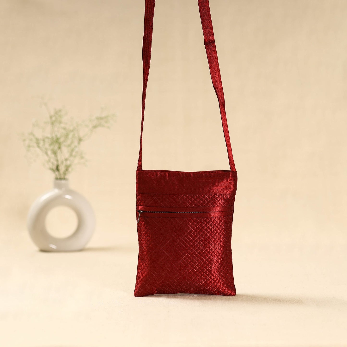 Kutch ahir hand embroidered sling bag 41 - handcrafted