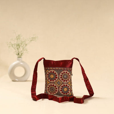 Kutch ahir hand embroidered sling bag 42 - handcrafted