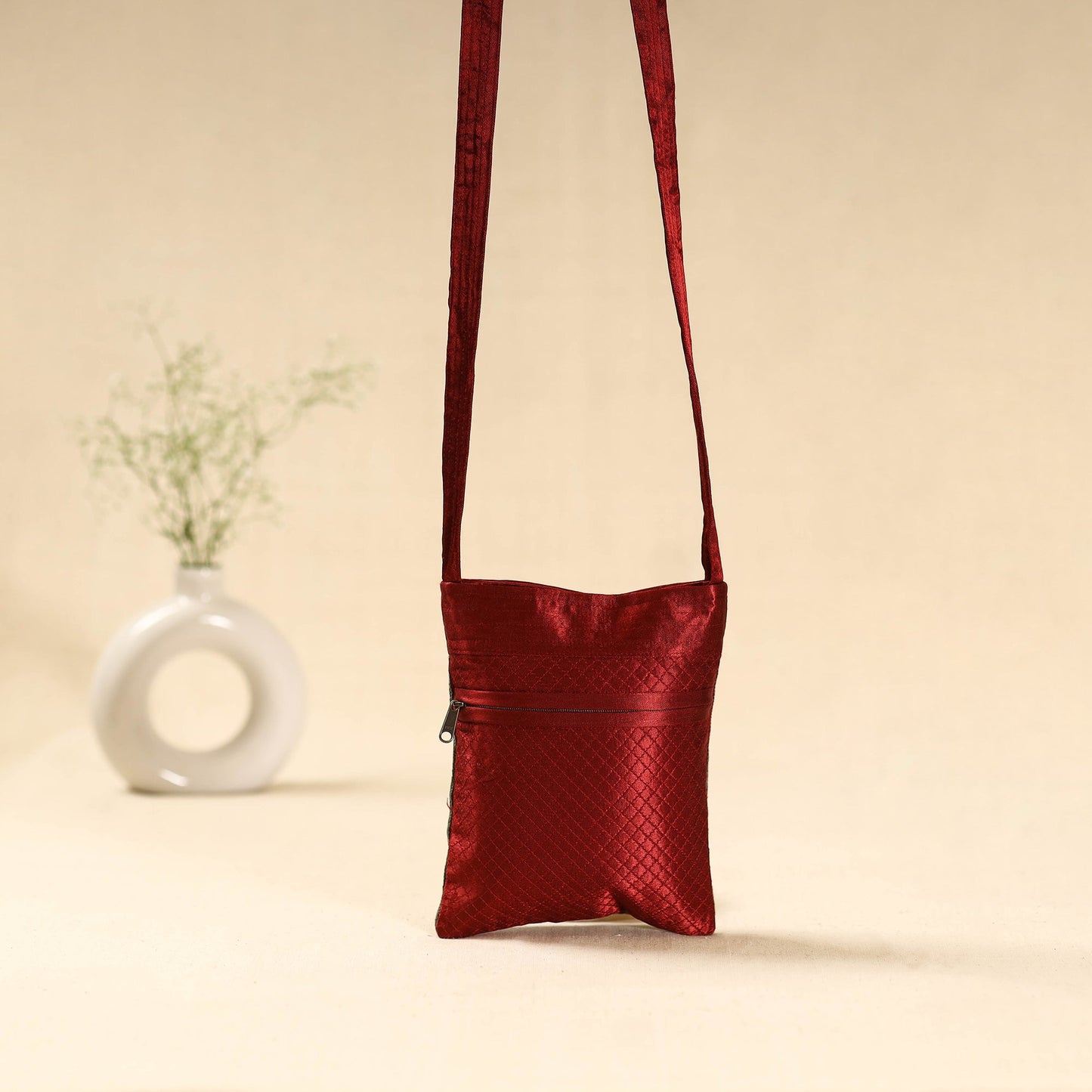 Kutch ahir hand embroidered sling bag 42 - handcrafted