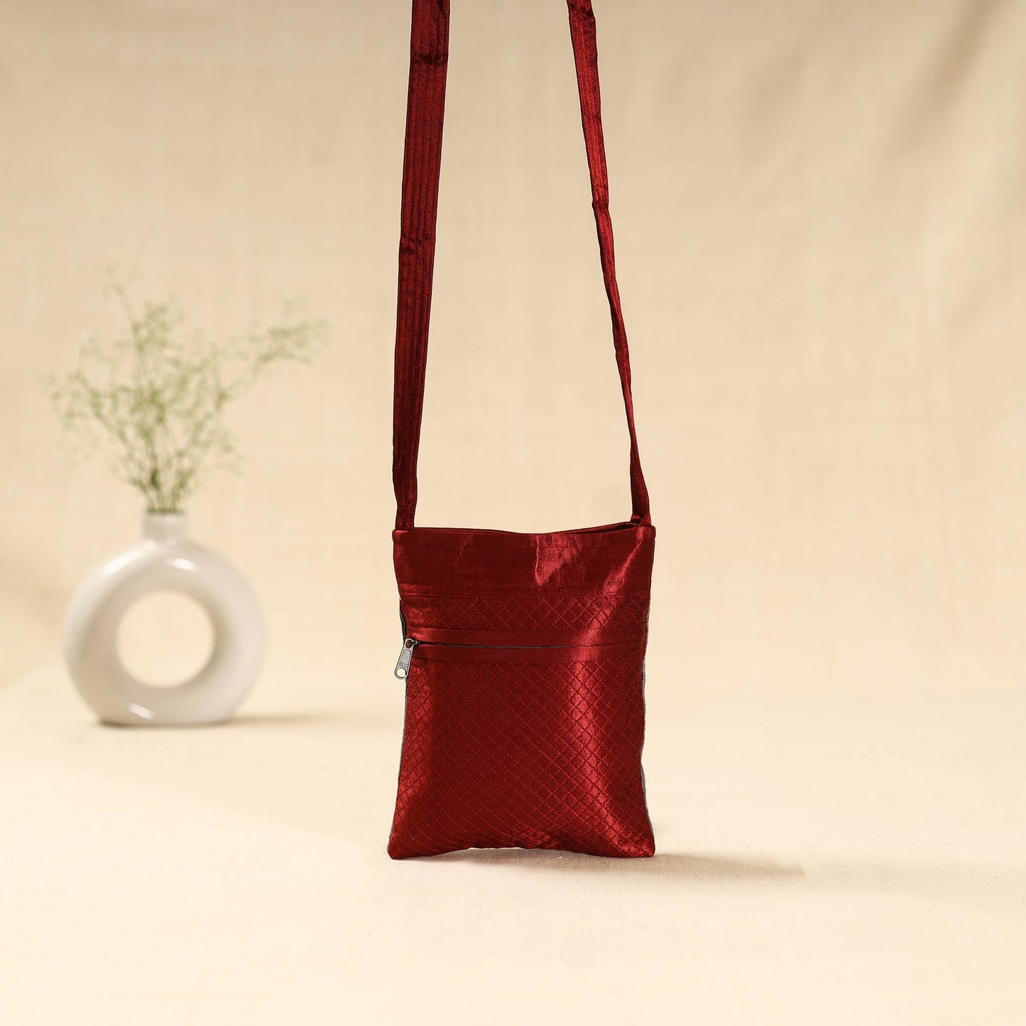 Kutch ahir hand embroidered sling bag 44 - handcrafted