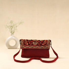 Kutch ahir hand embroidered sling bag 77 - handcrafted