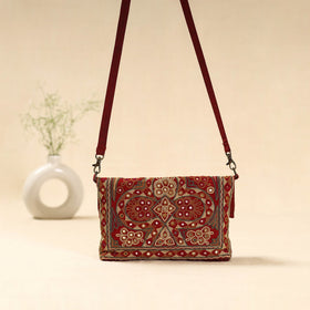 Kutch ahir hand embroidered sling bag 78 - handcrafted