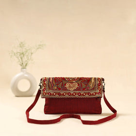 Kutch ahir hand embroidered sling bag 78 - handcrafted