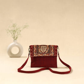 Kutch ahir hand embroidered sling bag 88 - handcrafted