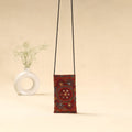 Kutch ahir hand embroidered sling dori mobile pouch 101