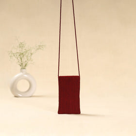 Kutch ahir hand embroidered sling dori mobile pouch 91