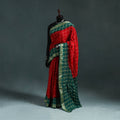 Kutch bandhani tie-dye cotton saree with blouse piece 21