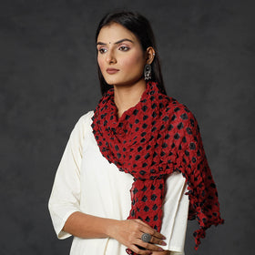 Buy Kutch Bandhani Tie-Dye Cotton Stole Online l iTokri.com