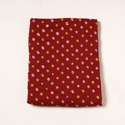  Kutch Bandhani Tie-Dye Satin Cotton Precut Fabric 