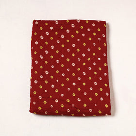  Kutch Bandhani Tie-Dye Satin Cotton Precut Fabric 