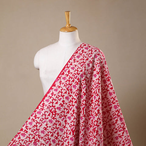 Red - kutch batik cotton fabric 71 - handcrafted