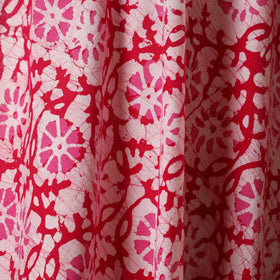 Red - kutch batik cotton fabric 72 - handcrafted