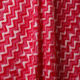 Red - kutch batik cotton fabric 85 - handcrafted