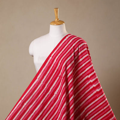 Red - kutch batik cotton fabric 87 - handcrafted