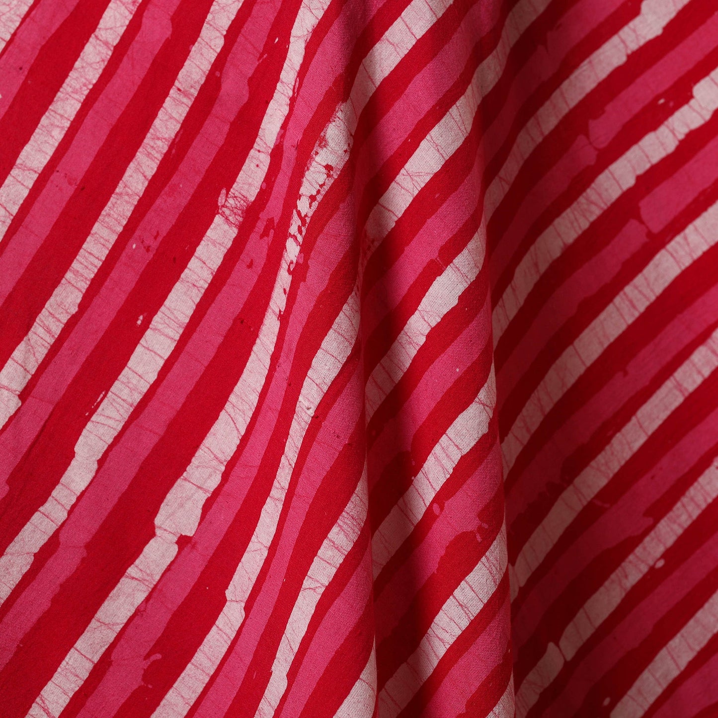 Red - kutch batik cotton fabric 87 - handcrafted