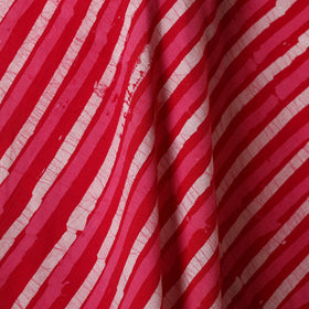 Red - kutch batik cotton fabric 87 - handcrafted