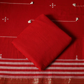 Kutch bhujodi handloom kala cotton 3pc unstitched dress